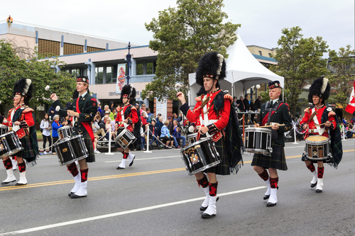 marching band at Grande Parade
